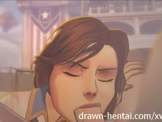 Bioshock infinite hentai - wekken omhoog x nominale video- film van elizabeth